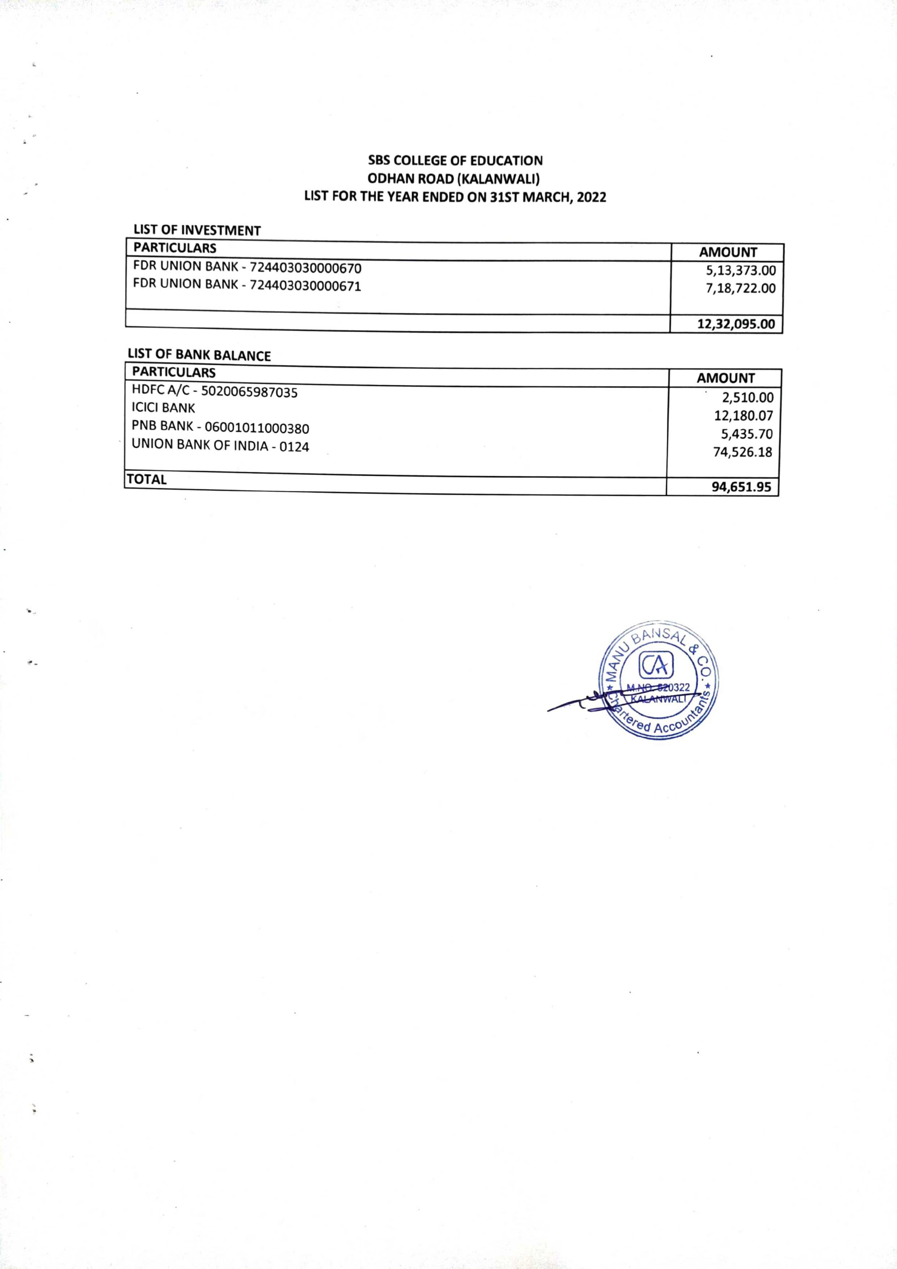 Reciept & Payment